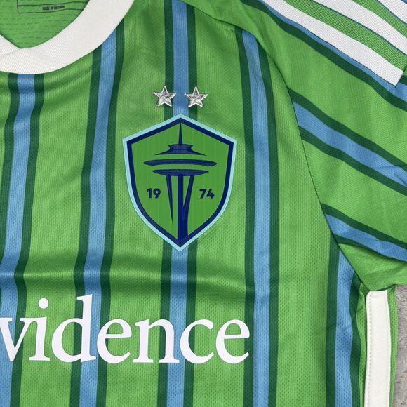 Adidas Men’s Seattle Sounders Size XS Authentic Version Home Soccer Jersey MLS - Picture 5 of 14